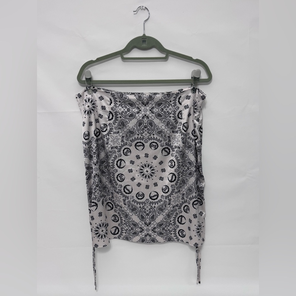 Dolls Kill (Poster Girl) Satin Bandana Print Skirt